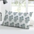 Federa per cuscino rettangolare decorativa con stampa floreale botanica per letto casa. - Federe per cuscini in lino bianco monofacciale (senza imbottitura) - 50*30cm / modello 2