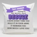 Quadratischer dekorativer Kissenbezug mit englischem Text fuer das Sofa Wohnzimmer - Einseitiger Pfirsichhaut Kissenbezug (Ohne Füllung) 45x45cm / BZ20240508-16