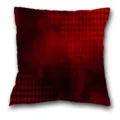 Cojin cuadrado estilo gotico con patron de rombos rojos para decoracion de sofa de sala habitacion. - BZ202403018A-12