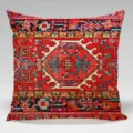 Fodera per cuscino quadrata con motivo tappeto persiano vintage, fodera decorativa etnica. - 45x45cm / BZ202408030-8