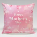 Federa per cuscino rosa Festa della Mamma, federa quadrata floreale per divano e letto. - Fodera per Cuscino in Pelle di Pesca Monolaterale Senza Anima 45x45cm