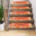 Halloween stair mats non-slip indoor wooden floor step mats decorative holiday foot rugs - 20x76cm / MD20240805-3