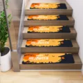 Halloween stair treads non-slip carpet mats for home wooden stairs set of 5 decor - 20x76cm / Halloween Style 4 (MD202408010-4)
