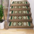 Bohemian non-slip stair treads mats vintage geometric step carpets for home decor. - 20x76cm / Style 5