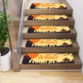 Halloween stair mats non-slip step treads home decor spooky castle pumpkin design set of mats - 20x76cm / Halloween Style 6 (MD202408010-6)