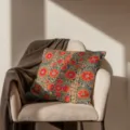 Türkisches vintage geometrisches dekokissen detailansicht, stilvoller akzent für bett. - Muster 6