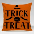 Fodera cuscino Halloween arancione decorazione casa quadrata per divano elegante nuova - BZ20240513-6