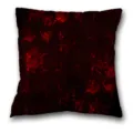 Cojín decorativo estilo gótico con patrón floral rojo oscuro, perfecto para sofá y dormitorio. - BZ202403018A-14