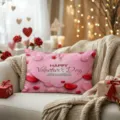 Valentine's day pink heart pillow cover romantic holiday home decor gift for couples - Z1960BZ-20