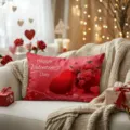 Valentine's Day Red Love Pillowcase Romantic Holiday Decorative Cushion for Couple Gift - Z1960BZ-29