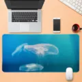 Tappetino per mouse da scrivania gaming con design di medusa, superficie liscia e gomma. - SBD202502028-20