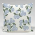 Fodera per cuscino decorativo floreale ortensia per divano soggiorno quadrato - Federa in Tessuto Effetto Pesca 45x45cm / BZ202406017-3