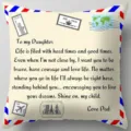 Letter to daughter peach skin pillowcase American style sofa cushion cover home decor - TPRy074-A-16