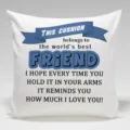Weißer quadratischer Kissenbezug mit warmem Freundschaftsspruch-Design, weicher Stoff. - Einseitiger Pfirsichhaut Kissenbezug (Ohne Füllung) 45x45cm / BZ20240508-12