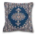 Vintage Kissenbezug Detail im persischen Stil, traditionelles blaues geometrisches Kissen. - Muster 13