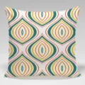 Fodera per cuscino stampata geometrica, cuscino quadrato decorativo moderno per divano. - Federa in Pelle di Pesca Monolaterale / 45x45cm / BZ202501016-4