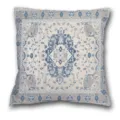 Detailaufnahme des vintage persischen geometrischen blauen Kissenbezugs Muster Textur. - Muster 15