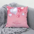 Housse de coussin rose Saint-Valentin cœur, taie d'oreiller décorative pour canapé. - BZ202301202-5