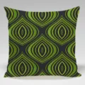 Federa per cuscino quadrata con motivo geometrico, fodera moderna astratta verde per divano. - Federa in Pelle di Pesca Monolaterale / 45x45cm / BZ202501016-1