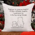 Kerst dochter quote kussenhoes gezellige vakantie bank decoratieve kussensloop gift. - Ontwerp 11