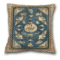 Fodera per cuscino quadrata geometrica stile persiano vintage per divano camera letto. - Federa in Pelle di Pesca Monolaterale / Modello 7