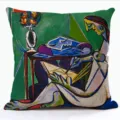 Housse de coussin d art abstrait impression artistique taie decorative pour canape lit - QPSP182BZ-15