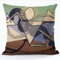 Housse de coussin art abstrait style Picasso taie d'oreiller décorative pour canapé lit - QPSP182BZ-19