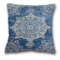 Blauer vintage persischer geometrischer kissenbezug quadratisch sofa bett kissen hülle - Muster 16