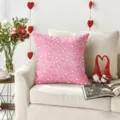 Housse de Coussin Coeur Saint-Valentin Rose Romantique Taie d'Oreiller pour Canapé - Z1959BZ-11