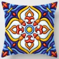 Vibrant geometric throw pillow cover for home sofa, modern decorative cushion case. - Single-Sided Peach Skin Pillow Cover (Without Core) 45x45cm / Pattern 21