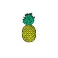 Cute cartoon pineapple enamel pin brooch, metal alloy fruit badge for clothes and backpack decor. - Classic Pineapple Style (CZ0911)