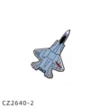 J-35 fighter jet metal enamel pin badge military aviation fan backpack accessory gift - J-35 Fighter Jet (CZ2640-2)