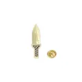 Gold alloy dagger shaped enamel lapel pin decorative clothing accessory badge new - Dagger Style (CZ1007 Gold) / Gold