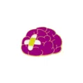 Cute brain enamel pin medical nurse doctor badge metal brooch for clothes decoration - Brain (CZ2534-1)