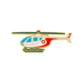Medical helicopter enamel pin, cute rescue aircraft brooch badge for clothes and bags. - Helicopter (CZ2534-6)