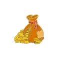 Niedliche Geldbörse Emaille Pin Cartoon Goldmünzen Brosche Legierung Abzeichen Kleidung Tasche - Geldbeutel Goldmünze Stil (CZ2483)
