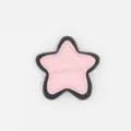Pink black leather star patch DIY bag charm accessory stylish aesthetic decoration item piece - Five-pointed Star / Pink