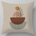 Housse de coussin decorative geometrique abstraite florale pour salon canape chambre bureau. - BZ20221003-7