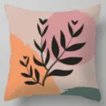 Housse de coussin décorative botanique abstraite géométrique, variante canapé moderne. - BZ20221003-10