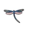 Elegant dragonfly brooch alloy enamel pin clothing dress accessory fashion jewelry gift for women - Dragonfly Shape (CZ2152) / Pink