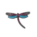 Stunning alloy dragonfly brooch with vibrant enamel wings, elegant fashion insect pin. - Dragonfly Shape (CZ2152) / Light Blue