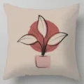Housse de coussin florale abstraite géométrique, taie d'oreiller moderne minimaliste canapé. - BZ20221003-11