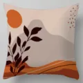 Housse de coussin décorative motif floral abstrait nordique pour canapé carré variante - BZ20221003-14