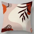 Housse de coussin à fleurs abstraites géométriques, taie carrée déco moderne pour canapé. - BZ20221003-12