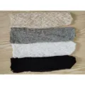 Summer thin transparent lace socks retro hollow ruffle mid-tube slouch socks for women - One Size / Gray