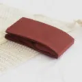 Solid color matte basic tights for women, soft comfortable warm winter legwear style. - One Size / Burgundy