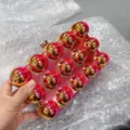 Acrylic bubble clutch bag for women, stylish gradient metallic sphere evening box bag for party. - Iridescent Pink
