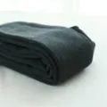Dark grey ribbed fleece-lined tights for women, thick thermal winter cashmere-feel leggings. - One Size / Dark Gray