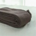Winter warm ribbed cashmere feel tights leggings for women, cozy brown thick stretch base pants. - One Size / Dark Coffee