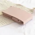 Seamless matte pantyhose for women, cozy winter pink solid color base tights product view - One Size / Dusty Pink